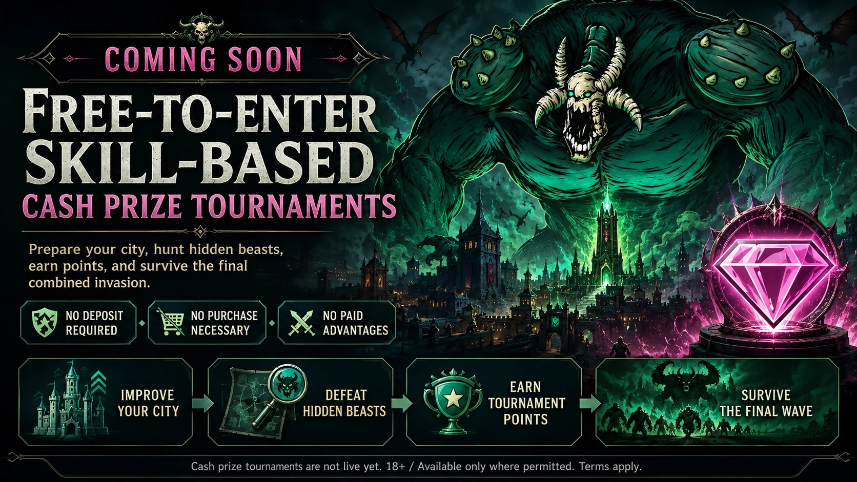 Free Entry Cash Tournament